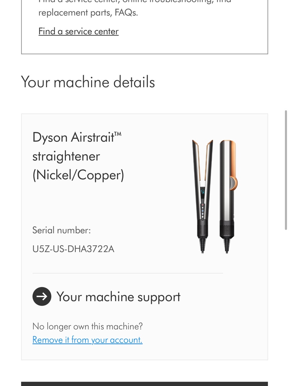 Dyson hair styling tool in silver and gold - Picture 3 of 3